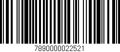 Código de barras (EAN, GTIN, SKU, ISBN): '7890000022521'