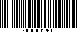 Código de barras (EAN, GTIN, SKU, ISBN): '7890000022637'