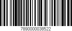 Código de barras (EAN, GTIN, SKU, ISBN): '7890000038522'