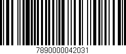 Código de barras (EAN, GTIN, SKU, ISBN): '7890000042031'