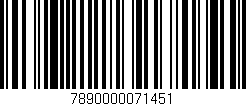 Código de barras (EAN, GTIN, SKU, ISBN): '7890000071451'