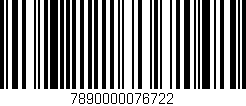 Código de barras (EAN, GTIN, SKU, ISBN): '7890000076722'