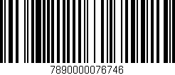 Código de barras (EAN, GTIN, SKU, ISBN): '7890000076746'