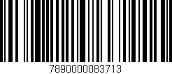 Código de barras (EAN, GTIN, SKU, ISBN): '7890000083713'
