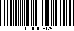 Código de barras (EAN, GTIN, SKU, ISBN): '7890000085175'