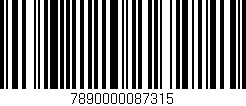 Código de barras (EAN, GTIN, SKU, ISBN): '7890000087315'