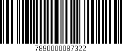 Código de barras (EAN, GTIN, SKU, ISBN): '7890000087322'