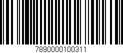 Código de barras (EAN, GTIN, SKU, ISBN): '7890000100311'