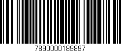 Código de barras (EAN, GTIN, SKU, ISBN): '7890000189897'