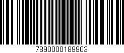Código de barras (EAN, GTIN, SKU, ISBN): '7890000189903'