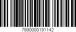 Código de barras (EAN, GTIN, SKU, ISBN): '7890000191142'