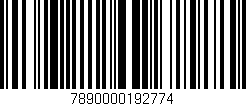 Código de barras (EAN, GTIN, SKU, ISBN): '7890000192774'