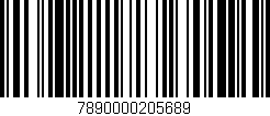 Código de barras (EAN, GTIN, SKU, ISBN): '7890000205689'