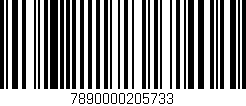 Código de barras (EAN, GTIN, SKU, ISBN): '7890000205733'