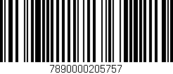 Código de barras (EAN, GTIN, SKU, ISBN): '7890000205757'