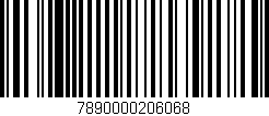 Código de barras (EAN, GTIN, SKU, ISBN): '7890000206068'