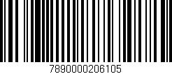 Código de barras (EAN, GTIN, SKU, ISBN): '7890000206105'