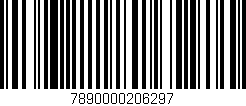 Código de barras (EAN, GTIN, SKU, ISBN): '7890000206297'