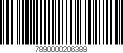 Código de barras (EAN, GTIN, SKU, ISBN): '7890000206389'
