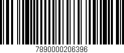 Código de barras (EAN, GTIN, SKU, ISBN): '7890000206396'
