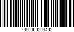 Código de barras (EAN, GTIN, SKU, ISBN): '7890000206433'
