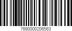 Código de barras (EAN, GTIN, SKU, ISBN): '7890000206563'