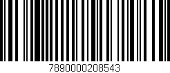 Código de barras (EAN, GTIN, SKU, ISBN): '7890000208543'