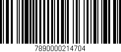 Código de barras (EAN, GTIN, SKU, ISBN): '7890000214704'