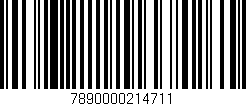 Código de barras (EAN, GTIN, SKU, ISBN): '7890000214711'