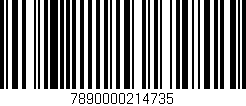 Código de barras (EAN, GTIN, SKU, ISBN): '7890000214735'