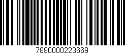 Código de barras (EAN, GTIN, SKU, ISBN): '7890000223669'