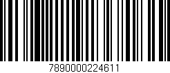 Código de barras (EAN, GTIN, SKU, ISBN): '7890000224611'