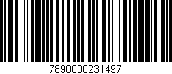 Código de barras (EAN, GTIN, SKU, ISBN): '7890000231497'