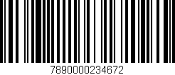 Código de barras (EAN, GTIN, SKU, ISBN): '7890000234672'