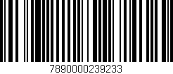 Código de barras (EAN, GTIN, SKU, ISBN): '7890000239233'