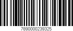 Código de barras (EAN, GTIN, SKU, ISBN): '7890000239325'