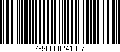 Código de barras (EAN, GTIN, SKU, ISBN): '7890000241007'