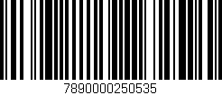 Código de barras (EAN, GTIN, SKU, ISBN): '7890000250535'