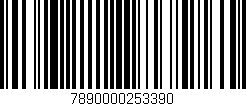 Código de barras (EAN, GTIN, SKU, ISBN): '7890000253390'