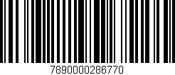 Código de barras (EAN, GTIN, SKU, ISBN): '7890000286770'