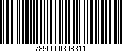 Código de barras (EAN, GTIN, SKU, ISBN): '7890000308311'