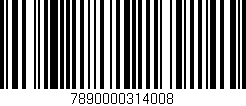 Código de barras (EAN, GTIN, SKU, ISBN): '7890000314008'