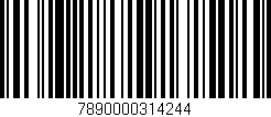 Código de barras (EAN, GTIN, SKU, ISBN): '7890000314244'