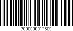 Código de barras (EAN, GTIN, SKU, ISBN): '7890000317689'