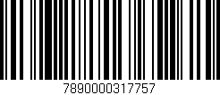 Código de barras (EAN, GTIN, SKU, ISBN): '7890000317757'