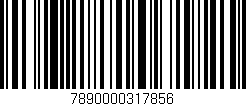 Código de barras (EAN, GTIN, SKU, ISBN): '7890000317856'