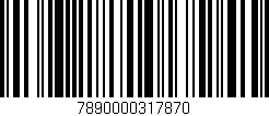 Código de barras (EAN, GTIN, SKU, ISBN): '7890000317870'