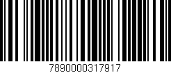 Código de barras (EAN, GTIN, SKU, ISBN): '7890000317917'