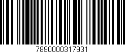 Código de barras (EAN, GTIN, SKU, ISBN): '7890000317931'
