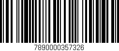 Código de barras (EAN, GTIN, SKU, ISBN): '7890000357326'